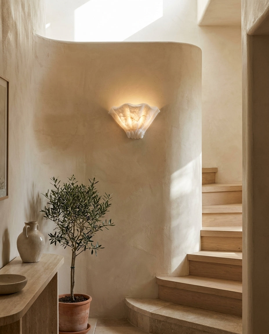 Roche Alabaster Curated Alabaster Wall Sconce – architectural ceiling profile
