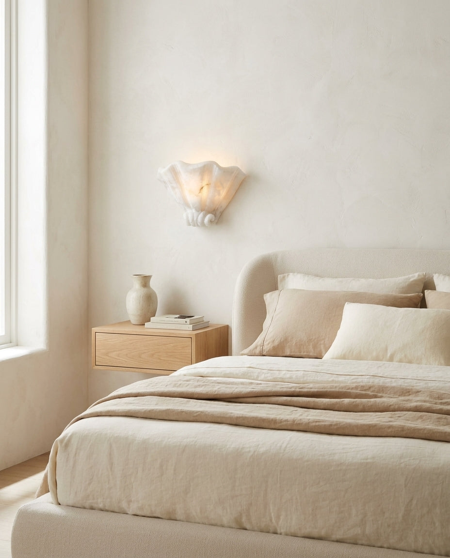 Roche Alabaster Curated Alabaster Wall Sconce