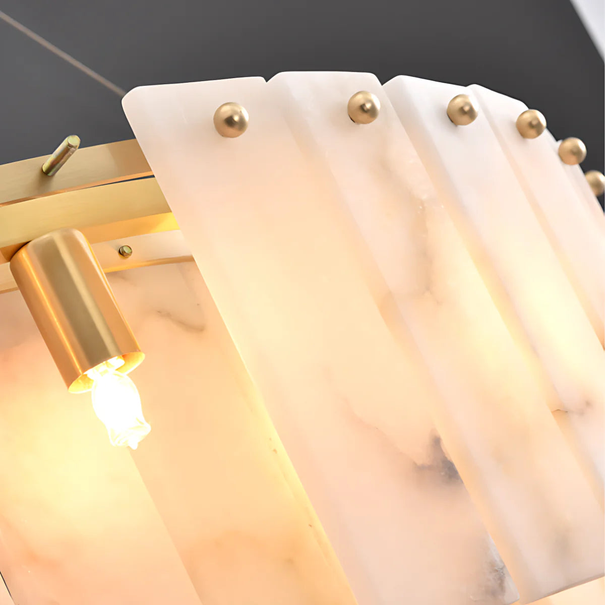 Spanish Alabaster Chandelier View 7 | Rock Chandelier | Spanish Alabaster | JINSHE | JINSHE