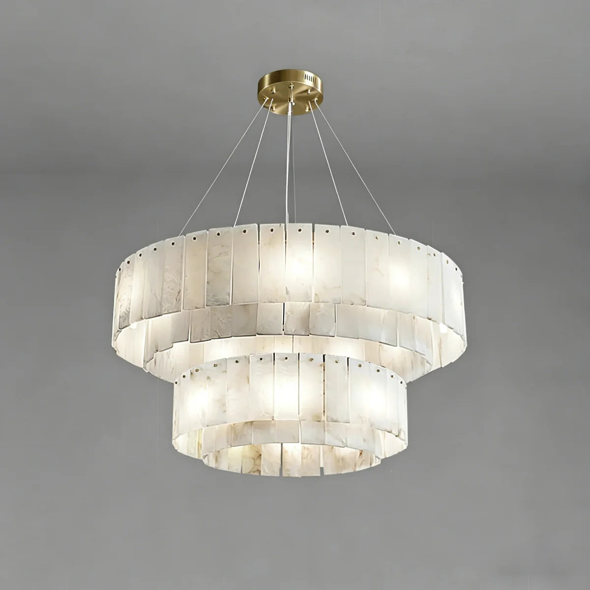 Spanish Alabaster Chandelier View 8 | Rock Chandelier | Spanish Alabaster | JINSHE | JINSHE