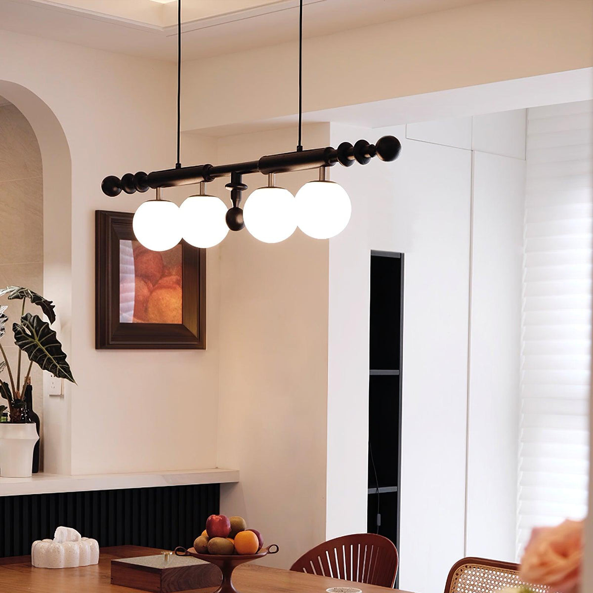 Roman Column Curated Mouth-Blown Frosted Glass C – architectural ceiling profile