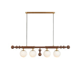 Roman Column Curated Mouth-Blown Frosted Glass C – illuminated warm ambiance setting #1