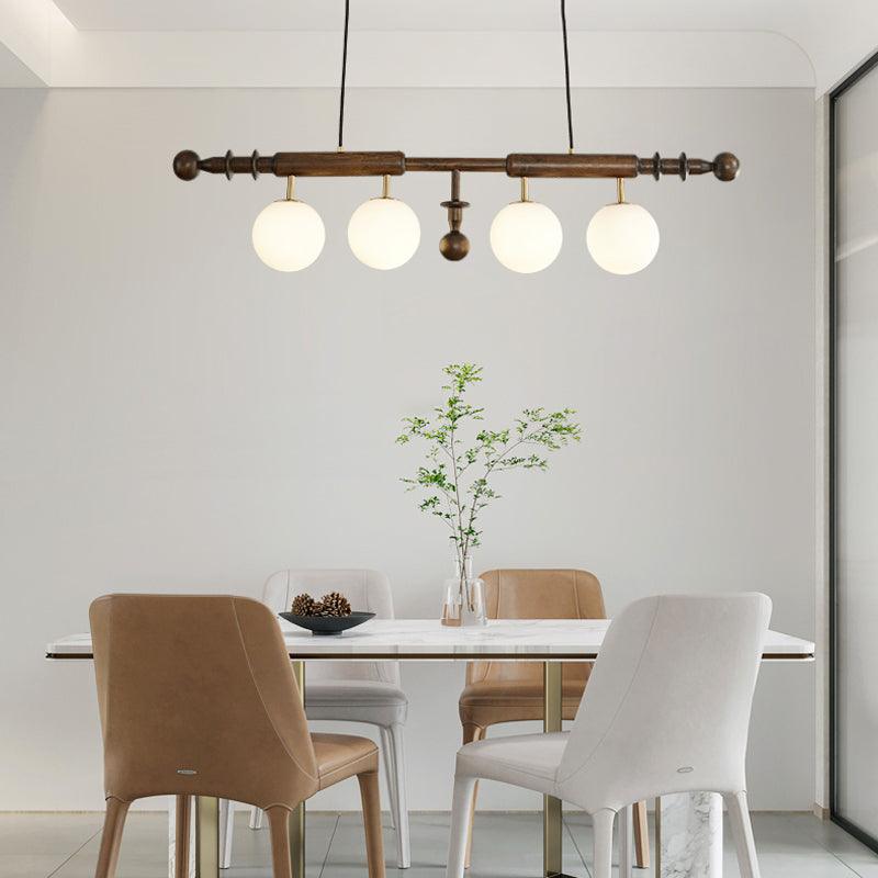 Roman Column Curated Mouth-Blown Frosted Glass C – illuminated warm ambiance setting