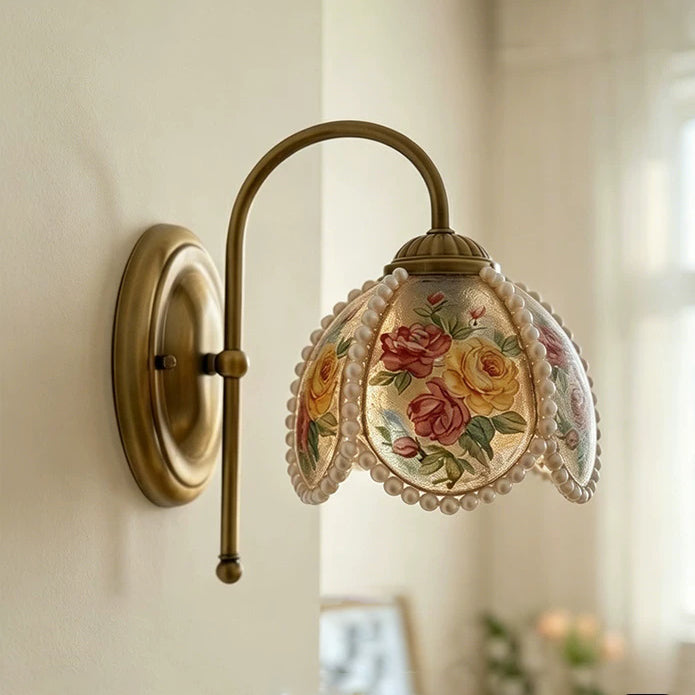 Rosabelle Curated Finished Iron Wall Sconce – W 20cm x H 32.5cm  W 7.8 x H 12.7 finish configuration