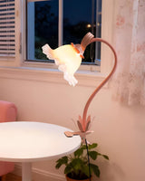 Rosalie Curated Optical Acrylic Table Lamp – structural canopy joint detail