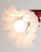 Rosalie Curated Optical Acrylic Table Lamp – side angled contour profile