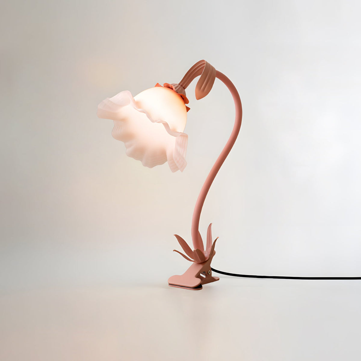 Rosalie Curated Optical Acrylic Table Lamp – illuminated warm ambiance setting