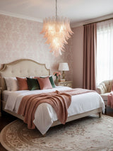 Rosalind Glass Chandelier – Ambient Illumination in Luxury Interior Setting View 6