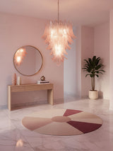 Rosalind Glass Chandelier – Ambient Illumination in Luxury Interior Setting View 12