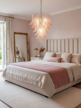 Rosalind Glass Chandelier – Ambient Illumination in Luxury Interior Setting View 13