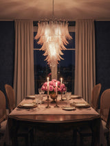 Rosalind Glass Chandelier – Ambient Illumination in Luxury Interior Setting View 11