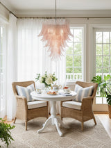 Rosalind Glass Chandelier – Ambient Illumination in Luxury Interior Setting View 5