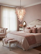 Rosalind Glass Chandelier – Ambient Illumination in Luxury Interior Setting View 9