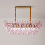 Rose Prism Glass Curated Mouth-Blown Frosted Gla – illuminated warm ambiance setting