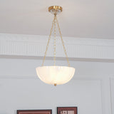 Rosehill Curated Mouth-Blown Frosted Glass Chand – structural canopy joint detail