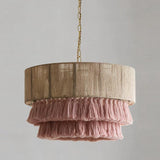 Roselle Curated Solid Brass Pendant Light – full fixture elevation view
