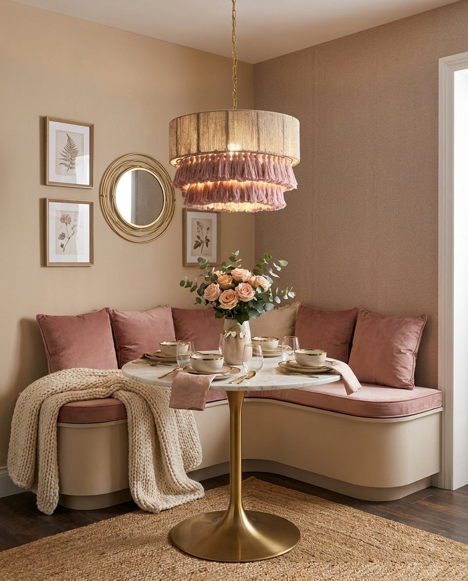 Roselle Curated Solid Brass Pendant Light – architectural ceiling profile