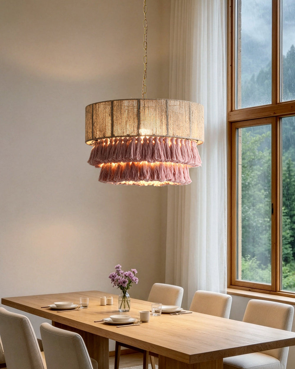 Roselle Curated Solid Brass Pendant Light
