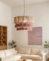 Roselle Curated Solid Brass Pendant Light – handcrafted surface texture