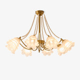 Rosemarie Bloom Curated Mouth-Blown Frosted Glas – Mouth-Blown Frosted Glass Chandelier