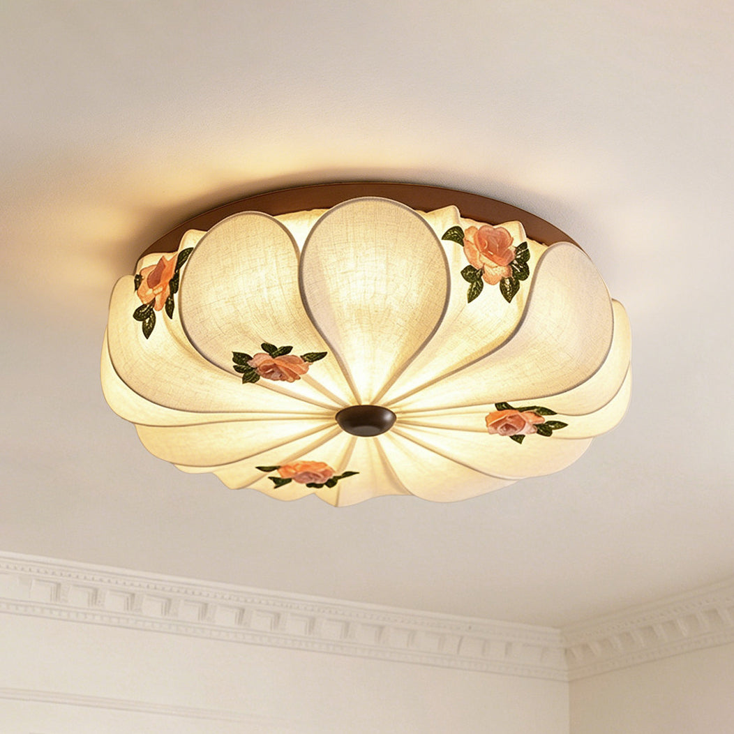 Rosienne Curated Iron & Glass Flush Mount Ceilin – Dia 50cm x H 16cm  ∅ 19.7 x H 6.3 finish configuration #1 #2