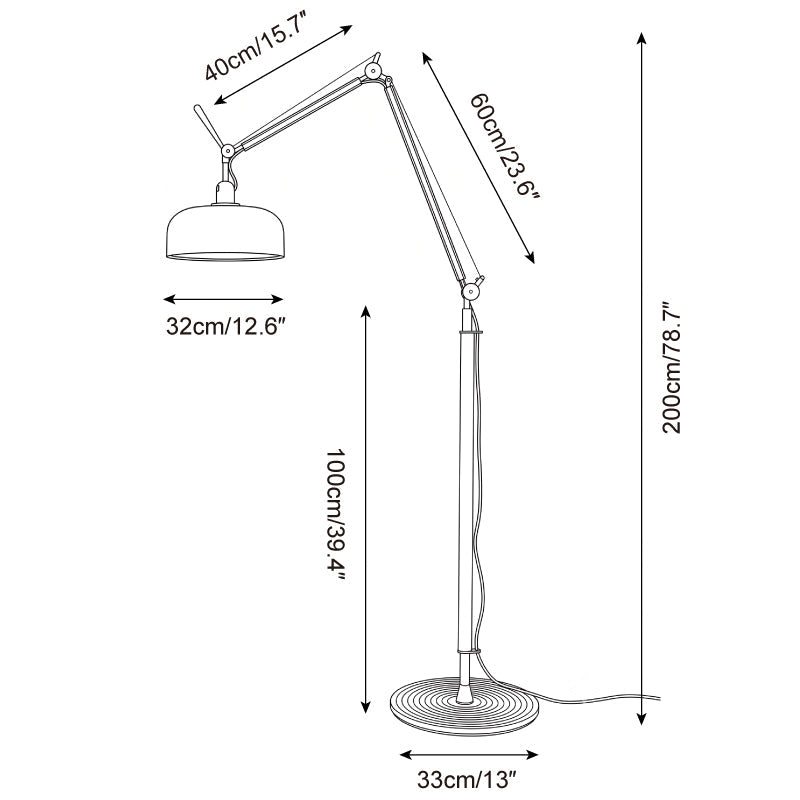 Rosso Floor Curated Iron & Glass Floor Lamp
