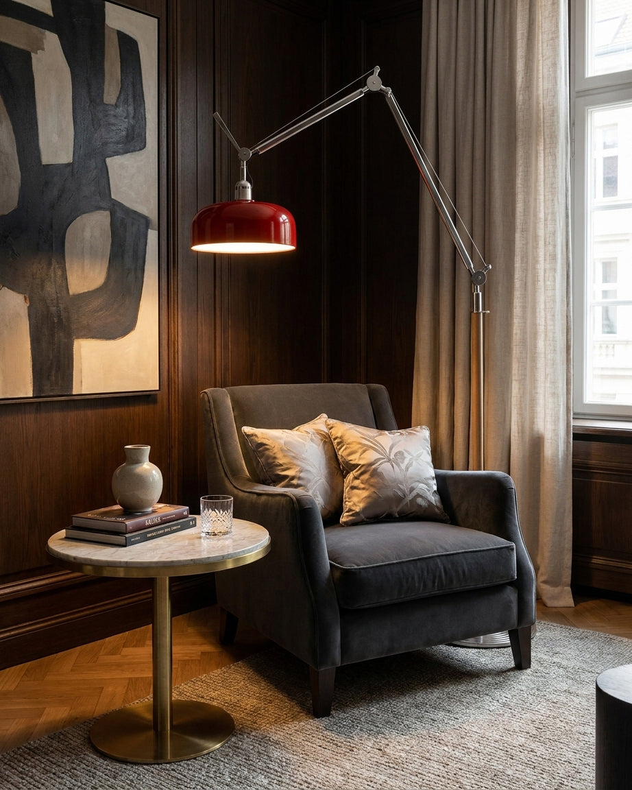 Rosso Floor Curated Iron & Glass Floor Lamp