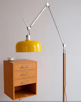 Rosso Floor Curated Iron & Glass Floor Lamp – unlit natural material contrast