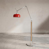 Rosso Floor Curated Iron & Glass Floor Lamp – W 32 cm × H 200 cm    W 12.6 × H 78.7 finish configuration #1 #2 #3