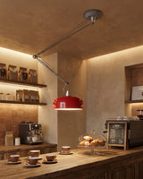 Rosso Curated Iron & Glass Pendant Light – dimensional scale reference