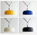 Rosso Curated Iron & Glass Pendant Light – spatial dining room perspective