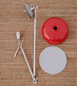 Rosso Curated Iron & Glass Pendant Light – macro detail view #1