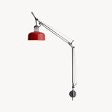 Rosso Swing Arm Curated Iron & Glass Wall Sconce – W 20cm x H 87cm  W 7.8 x H 34.2 finish configuration #1 #2 #3