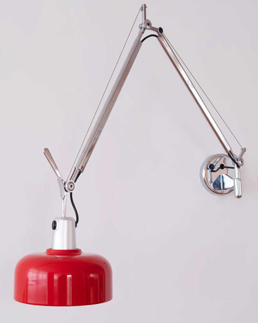 Rosso Swing Arm Curated Iron & Glass Wall Sconce – architectural ceiling profile