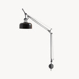 Rosso Swing Arm Curated Iron & Glass Wall Sconce – W 20cm x H 87cm  W 7.8 x H 34.2 finish configuration #1