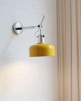 Rosso Curated Iron & Glass Wall Sconce – handcrafted surface texture