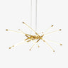 Rotatable LED Curated Iron & Glass Chandelier
