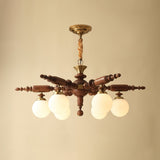 Rotating Stick Curated Mouth-Blown Frosted Glass – illuminated warm ambiance setting #1