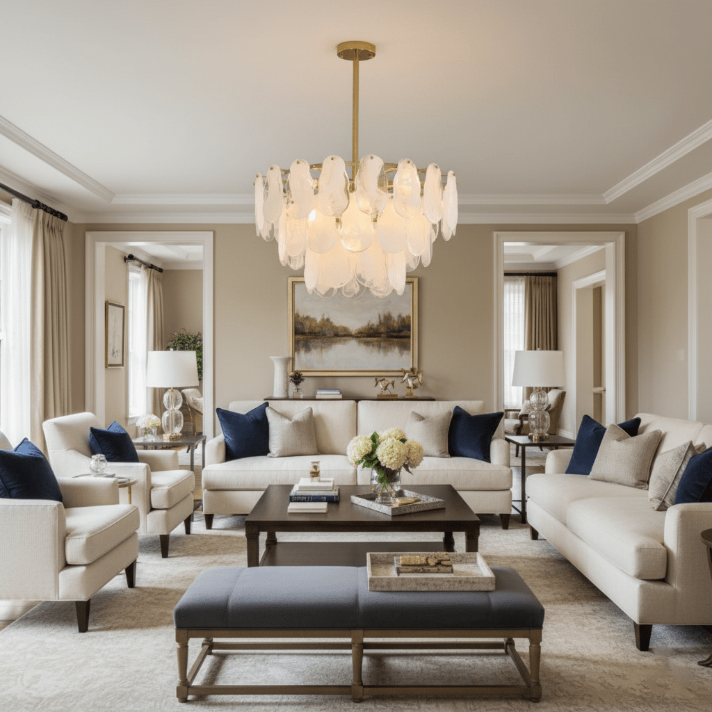 Round Cloud Glass Curated Mouth-Blown Frosted Gl – architectural ceiling profile