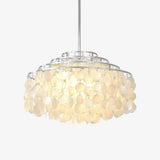 Round Shell Curated Iron & Glass Chandelier – Iron & Glass Chandelier