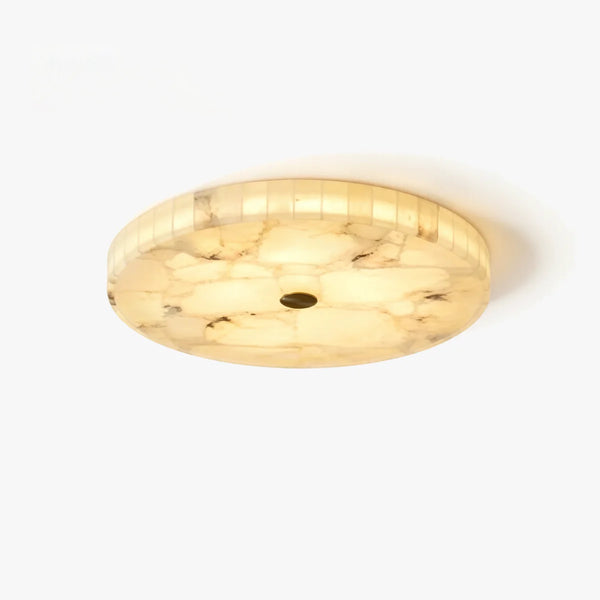 Round Alabaster Ceiling Light