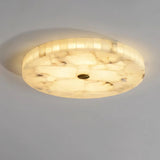 Spanish Alabaster Ceiling Light View 14 | Natural Spanish Alabaster Round Ceiling Light | Modern Luxury Lighting | JINSHE | JINSHE