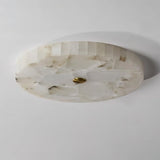 Spanish Alabaster Ceiling Light View 15 | Natural Spanish Alabaster Round Ceiling Light | Modern Luxury Lighting | JINSHE | JINSHE