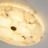 Spanish Alabaster Ceiling Light View 16 | Natural Spanish Alabaster Round Ceiling Light | Modern Luxury Lighting | JINSHE | JINSHE