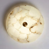 Spanish Alabaster Ceiling Light View 18 | Natural Spanish Alabaster Round Ceiling Light | Modern Luxury Lighting | JINSHE | JINSHE