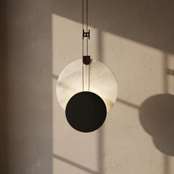 Round Alabaster Pendant Light