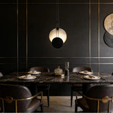Spanish Alabaster Pendant Light View 8 | Round Pendant Light | Spanish Alabaster | JINSHE | JINSHE
