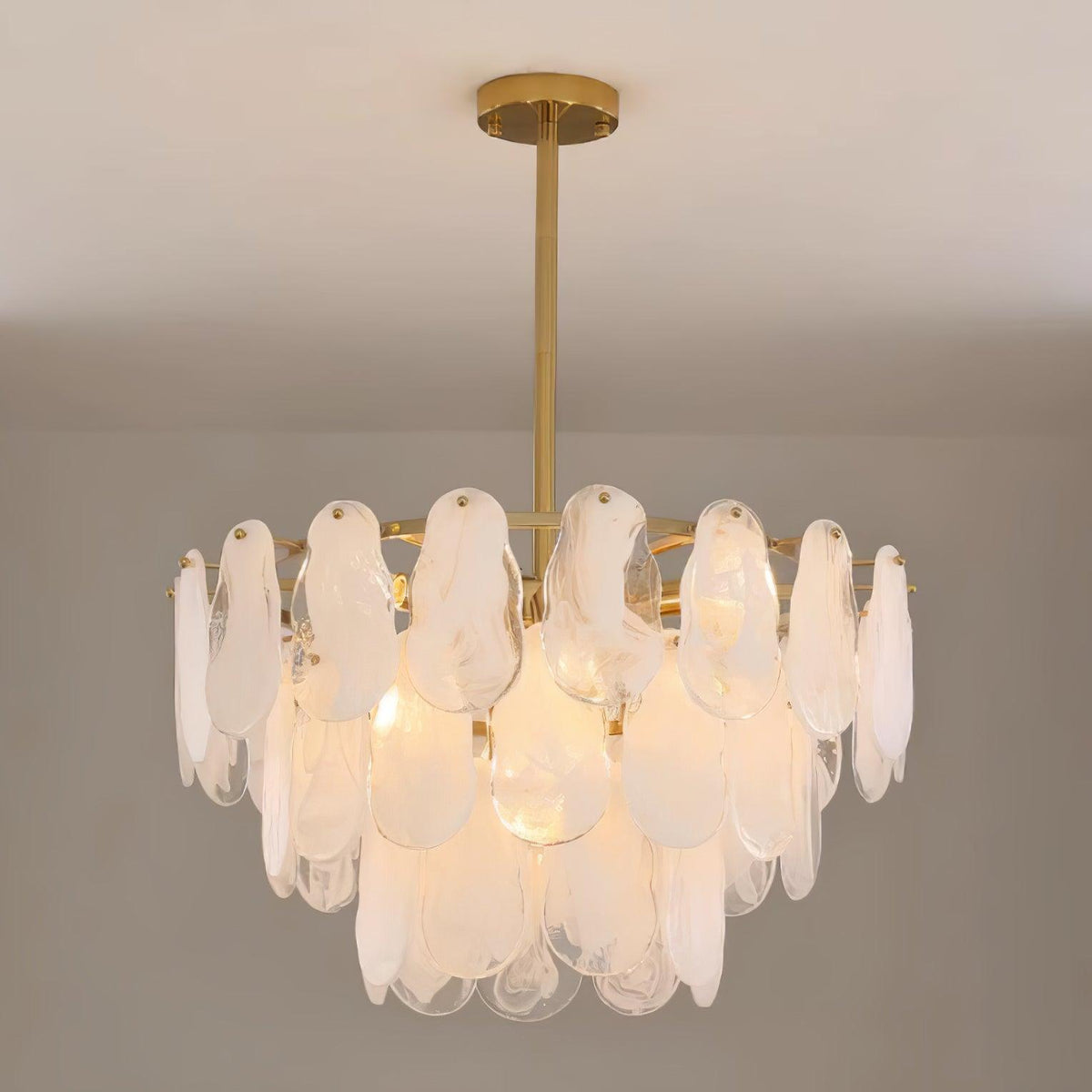 Round Cloud Glass Curated Mouth-Blown Frosted Gl – architectural ceiling profile #1