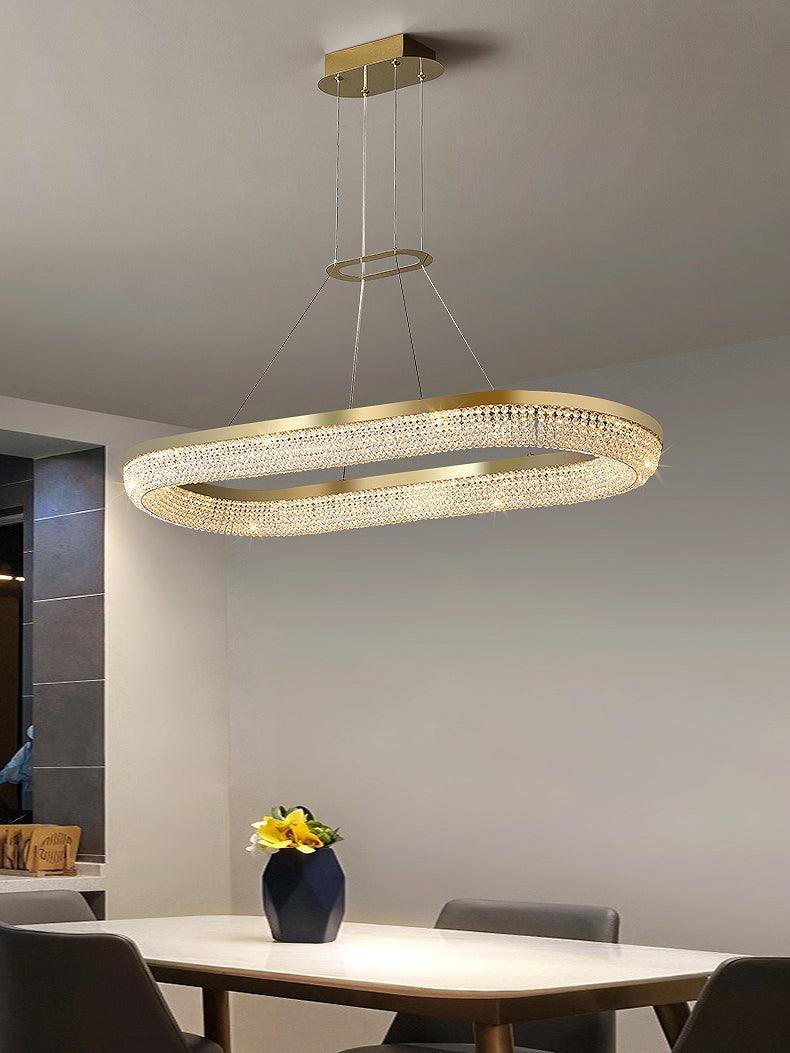 Round Ring Crystal Chandeliers Curated K9 Bohemi – architectural ceiling profile