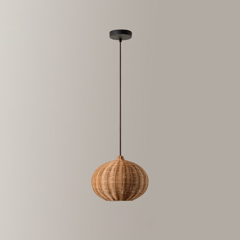 Rovena Curated Woven Rattan Pendant Light – Model A Dia 20cm x H 20cm  ∅ 7.8 x H 7.8 finish configuration